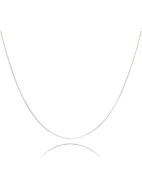 Delicate 925 Sterling Silver Box Chain Necklace - Tiny, Thin, Strong - 14"-30